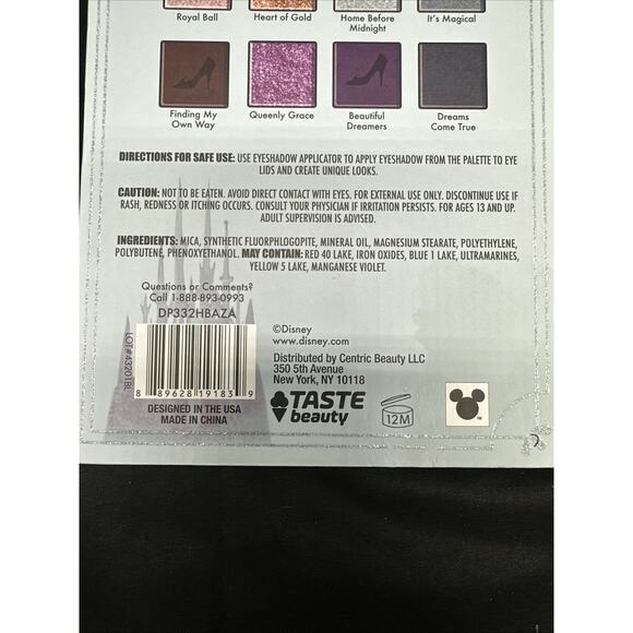 New Disney Storybook Princess Cinderella 12 Eye Shadow Makeup Palette w/ Mirror - Picture 5 of 7